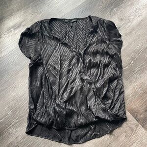 White House Black Market Black Top Women’s Size Large